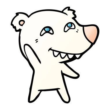 Kutup ayısı sallayarak cartoon