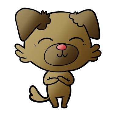 Çizgi film köpeğinin vektör çizimi