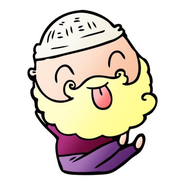 dilini sakallı adam oturuyor