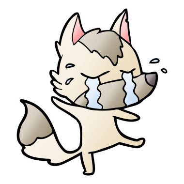 Çizgi film kurdunun vektör çizimi