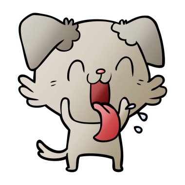 Çizgi film köpeğinin vektör çizimi