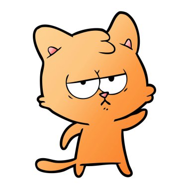 Çizgi film kedisinin vektör çizimi