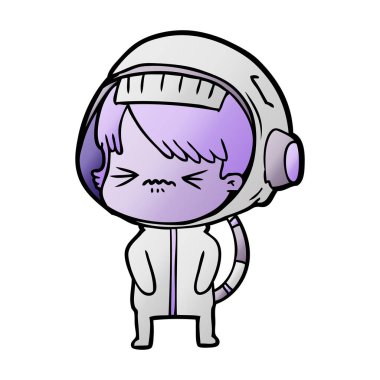 kızgın çizgi film alan kız