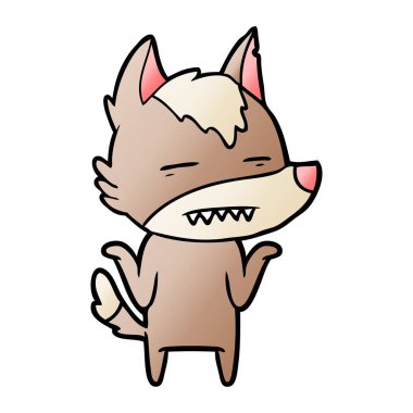 Kurt gösteren diş çizgi film