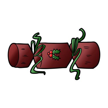 vektör çizim xmas kırık çizgi film