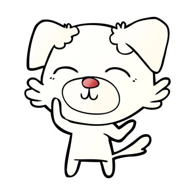 Çizgi film köpeğinin vektör çizimi