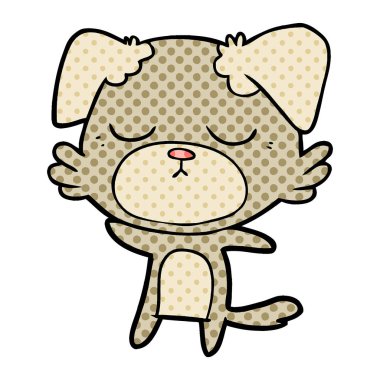 Çizgi film köpeğinin vektör çizimi