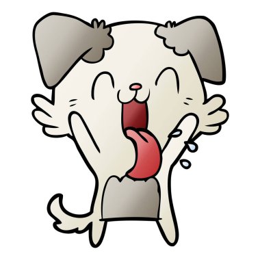 köpek sallayarak nefes nefese çizgi film