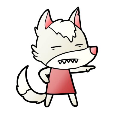 Kurt gösteren diş çizgi film