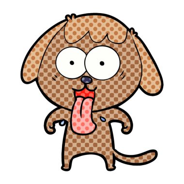 Çizgi film köpeğinin vektör çizimi