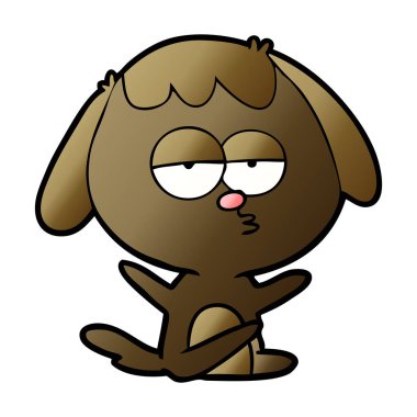 Çizgi film köpeğinin vektör çizimi