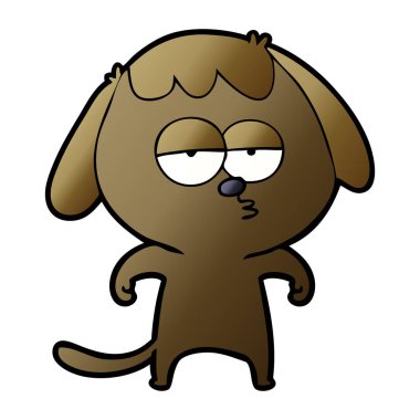 Çizgi film köpeğinin vektör çizimi