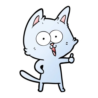 komik karikatür kedi vektör çizim