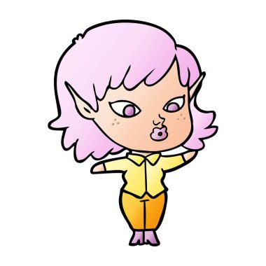 güzel çizgi film elf kızı