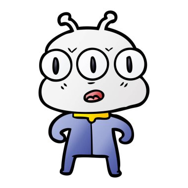 üç gözlü yabancı çizgi film