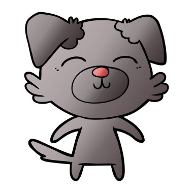 Çizgi film köpeğinin vektör çizimi