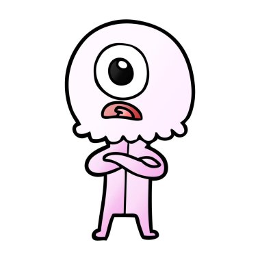 çizgi film Tepegöz'ü yabancı uzay adamı