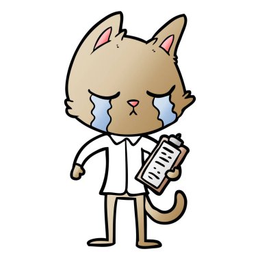 ağlayan çizgi film iş kedi