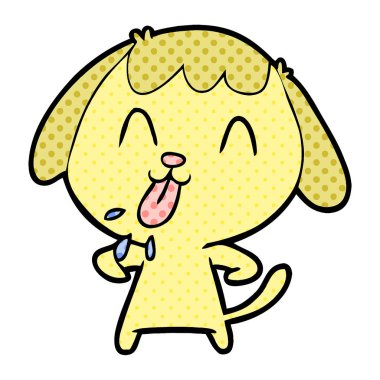 Çizgi film köpeğinin vektör çizimi