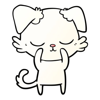 Çizgi film köpeğinin vektör çizimi