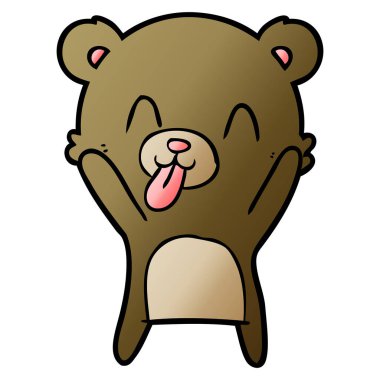 Çizgi film ayısının vektör çizimi