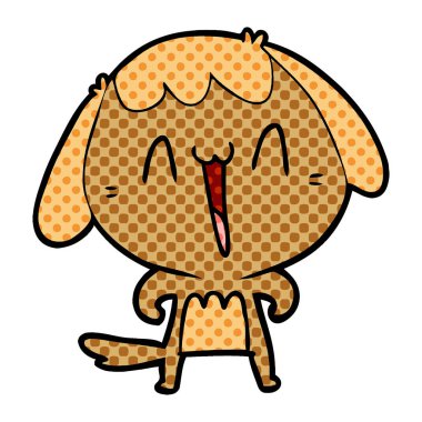 Çizgi film köpeğinin vektör çizimi