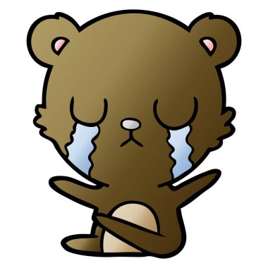 Çizgi film ayısının vektör çizimi