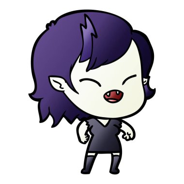 gülen vampir kız çizgi film