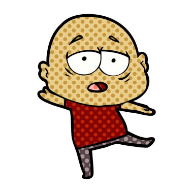 yorgun kel adam çizgi film