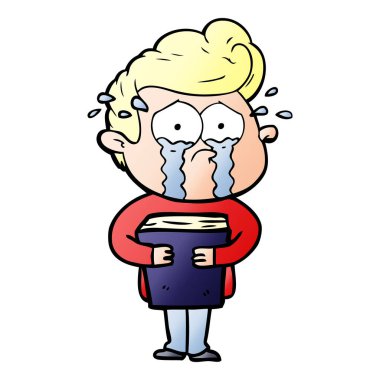 ağlayan adam kitap çizgi film