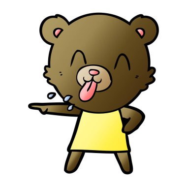 kaba karikatür ayı işaret