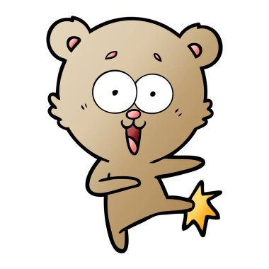 Ayıcık çizgi film gülüyor