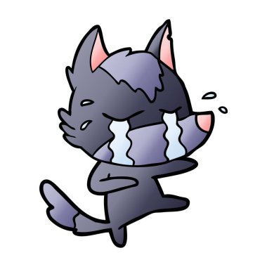 Çizgi film kurdunun vektör çizimi