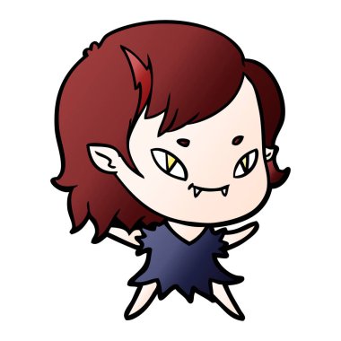 çizgi film dostu vampir kız