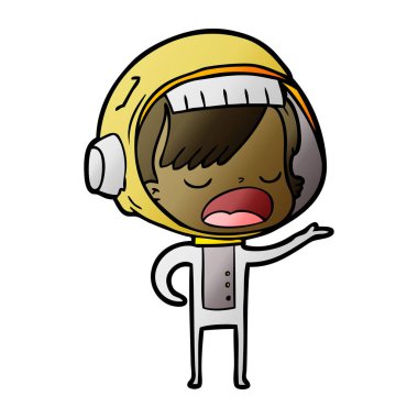 çizgi film astronot kadın açıklayan