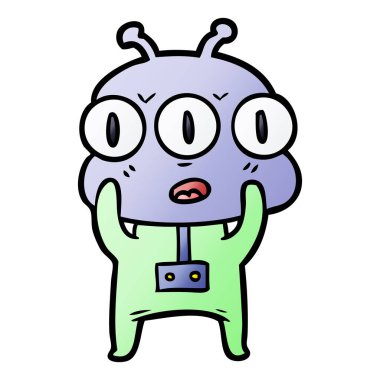 üç gözlü yabancı çizgi film