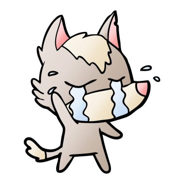 Çizgi film kurdunun vektör çizimi