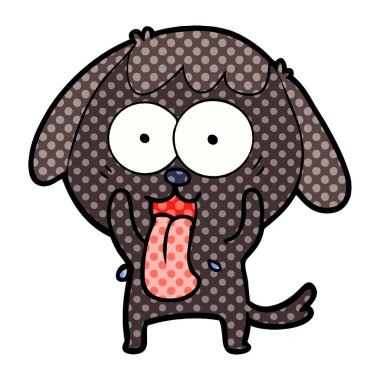 Çizgi film köpeğinin vektör çizimi