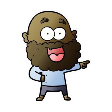 çizgi film çılgın mutlu adam sakallı