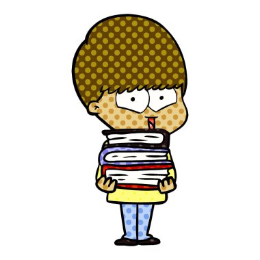 vektör çizim karikatür mutlu çocuk