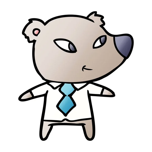 可爱的卡通熊的矢量图解 — 图库矢量图片