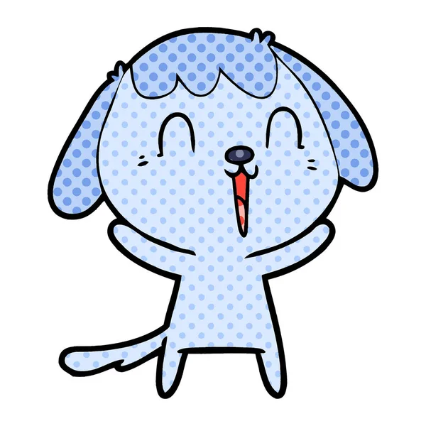 Ilustrație Vectorială Câinelui Desene Animate Drăguț — Vector de stoc