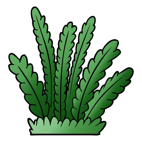 Vektoros Illusztráció Rajzfilm Növekvő Növények — Stock Vector