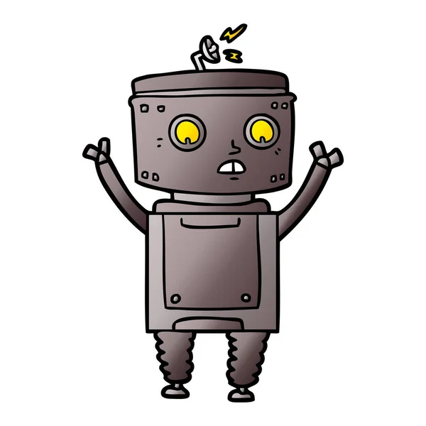 Ilustración Vectorial Del Robot Dibujos Animados — Archivo Imágenes Vectoriales