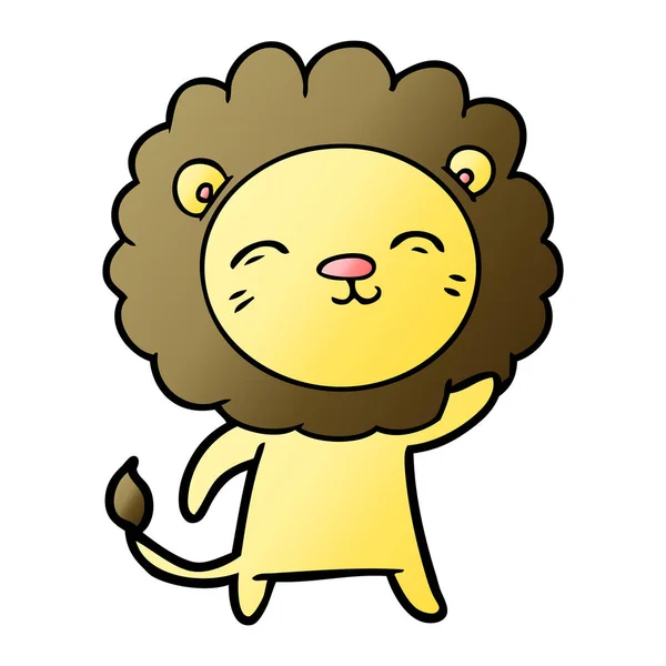 Illustration Vectorielle Lion Dessin Animé — Image vectorielle