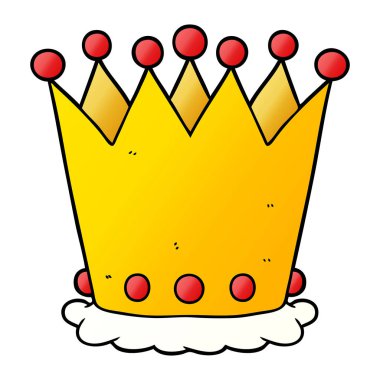 çizgi film taç vektör çizim