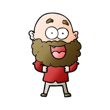 çizgi film çılgın mutlu adam sakallı