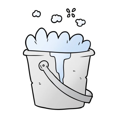 çizgi film kova sabunlu su