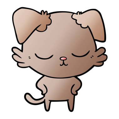 Çizgi film köpeğinin vektör çizimi