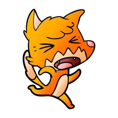 koşan kızgın çizgi film tilki